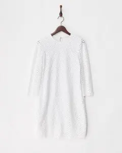 kate spade new york ケイトスペード　白レースミニワンピ　XS
