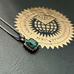 天然エメラルド 2.47ct コロンビア産 ネックレス 鑑別書付き - メルカリ