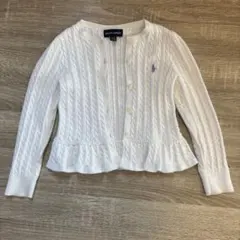 Ralph Lauren ホワイト カーディガン 4T