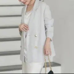 ラブティックボンボン】メッシュメタルボタンライトジャケット