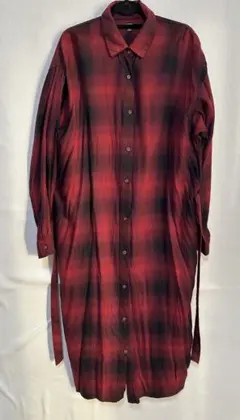 最終値下げ　UNIQLO ユニクロ　フランネルチェックシャツワンピース