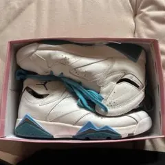 Jordan7 ハイカットスニーカー ホワイト/ブルー