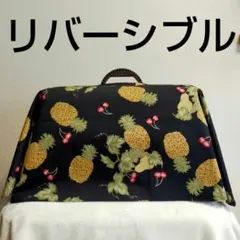 【S】犬用猫用クレートカバーリバーシブルフルーツ柄