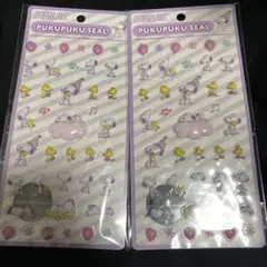 PEANUTS PUKUPUKU SEAL スヌーピー シール 2シートセット