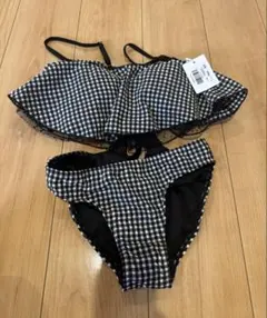 チェック柄♪胸元レース付き♡水着✳︎Mサイズ