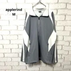 applerind メンズ　長袖　ジャージ　グレー　韓国　スポーツ　M