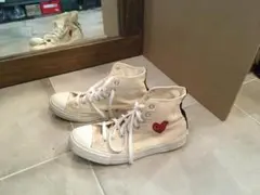 コムデギャルソン&ALLSTAR プレイ スニーカー ハイカット