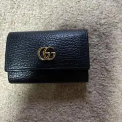 Gucci ブラックレザー キーケース