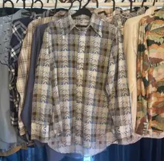 開襟シャツ 長袖