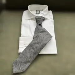 グレー系 チェック柄 ネクタイ