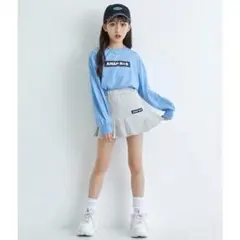 ANAP GiRL R+S スウェット ハーフ プリーツ スカート インパンツ