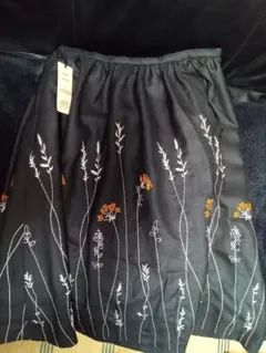 Cent Prairie 黒 フレアスカート Lサイズ