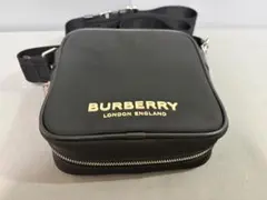 美品 BURBERRYバーバリー SQUARE PADDY ショルダーバッグ 黒