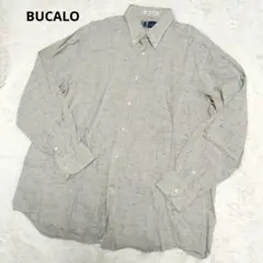 BUCALO ブカロ イタリア製 シャツ リネン混 ネップ入り 長袖 上質