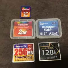 5個セット　コンパクトフラッシュ　メモリーカード