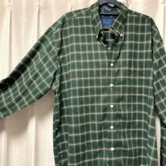 TOWNCRAFT チェックシャツ 長袖 シワになりにくいネルシャツ Lサイズ
