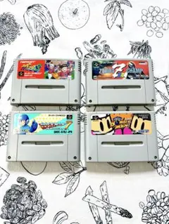スーパーファミコン ロックマン ゼロヨンチャンプ等4点まとめ売り 匿名配送