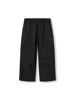 GU スーパーワイドカーゴパンツ 黒 サイズL ベルトループ付き