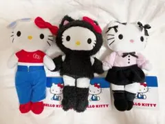 ハローキティ ぬいぐるみ あしながver. ちびTデニム 黒猫 レディ 3点 ⑤