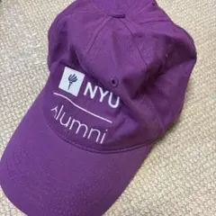 NYU Alumni キャップ 紫色