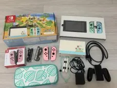 Nintendo Switch 本体　あつまれどうぶつの森モデル　付属品多数