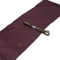 m*n様 ワインレッド　【美品】帯揚げ&帯締めセット　　　丹後ちりめん　高麗組
