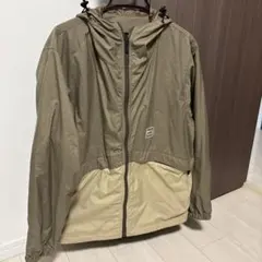 wool richオリーブ色 フード付きマウンテンパーカーL（USA Mサイズ）