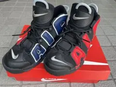 NIKE AIR MOREスニーカー 黒/青/赤 定価の半額