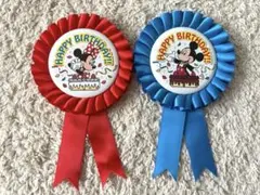 ミッキーマウス　ミニーマウス　ロゼッタ　2個セット