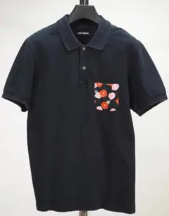 RAF SIMONS 黒 ポロシャツ 刺繍ロゴ 最終値下げ】RAF SIMONS 黒 ポロシャツ 刺繍ロゴ - メルカリ