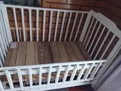 ベビーベッド　カトージ　KATOJI　白　レギュラーサイズ