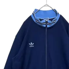 【希少XLサイズ‼️】 adidasトラックジャケット ネイビー デサント 古着