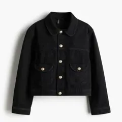 H&M デニムジャケット ブラック XS