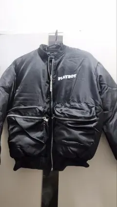 PLAYBOY ダウンジャケット ブラック