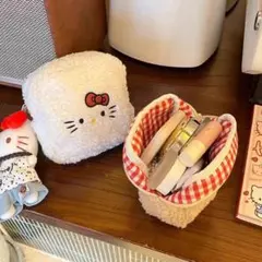 ハローキティ フリース小物入れポッチ2点セット