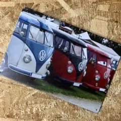 Volkswagen バス メタルサインのサムネイル