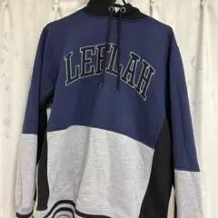LEFLAH パーカー フーディー ネイビー グレーのサムネイル