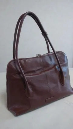 本革 本皮革 レザー ショルダーバッグ トートバッグ ２way ブラウン 茶色