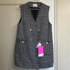 【新品】しまむら　2PINK ツイードベストのサムネイル