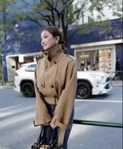 shéller 2way short trench coat