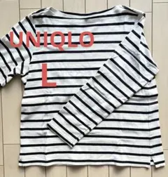 UNIQLO ストライプ 長袖シャツ Lサイズ