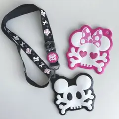 ミッキー ミニー ドクロ パスケース セット 定期入れ