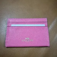 COACH レザー パスケース ピンク