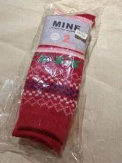 【新品未開封】厚手スキー靴下 キッズ靴下 2足セット 16～18cm