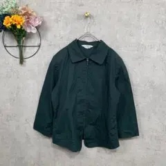 【美品】日本製 TUTTA GIORNATA シャツ ブラウス ジッパー L相当