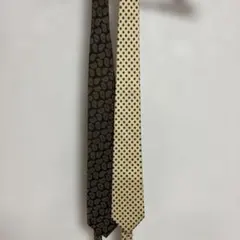 シルク製ペイズリー＆ドットネクタイセットのサムネイル