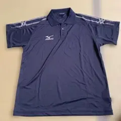 MIZUNO ミズノネイビー ポロシャツ Lのサムネイル