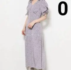 ② Snidel 花柄マーメイドワンピ パープル 細見え フェミニン デート服