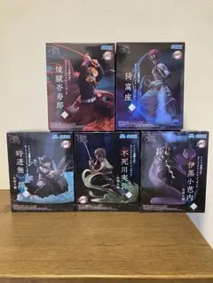 鬼滅の刃 XrossLink フィギュア 煉獄 猗窩座 時透 不死川 伊黒 5体