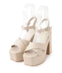 【最終価格】エスペランサ ラク盛りサンダル Mサイズ アイボリー